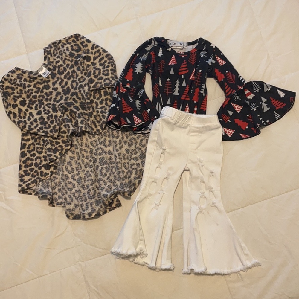 3 Pieces,  CREATIONS BY BROOK Top, BELLA BREEZ Pants & Top. Size 18 Mo.